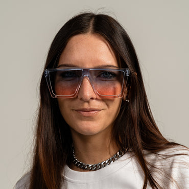 Aquamarine Shield Sunglasses