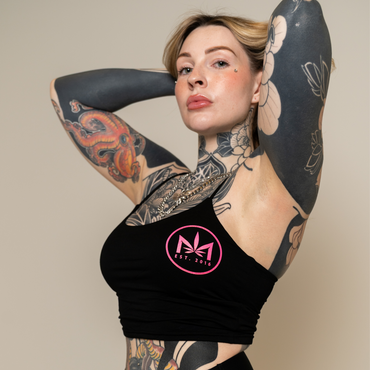 Dime Piece Tank Top Pink Logo