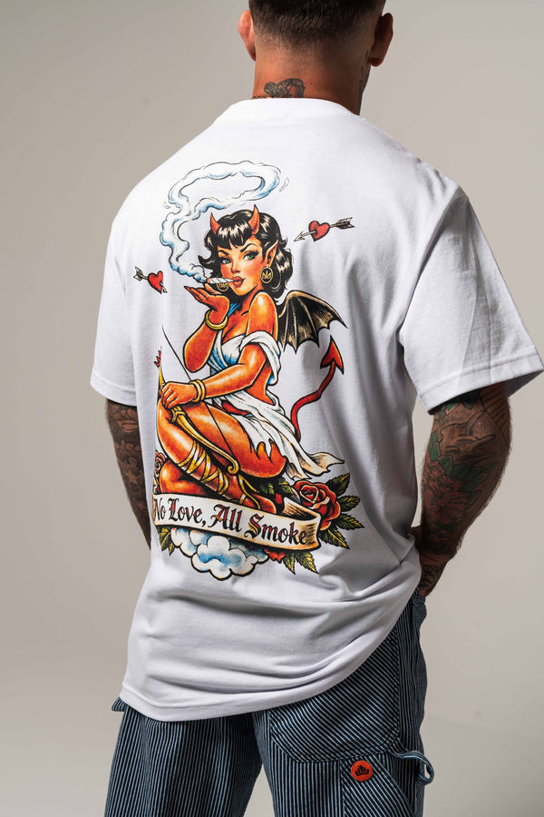 NO LOVE X ALL SMOKE MENS TEE