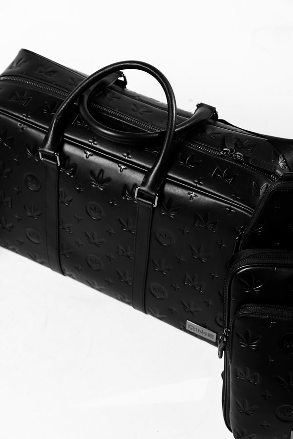 Gunmetal Monogram Leather Duffle Bag