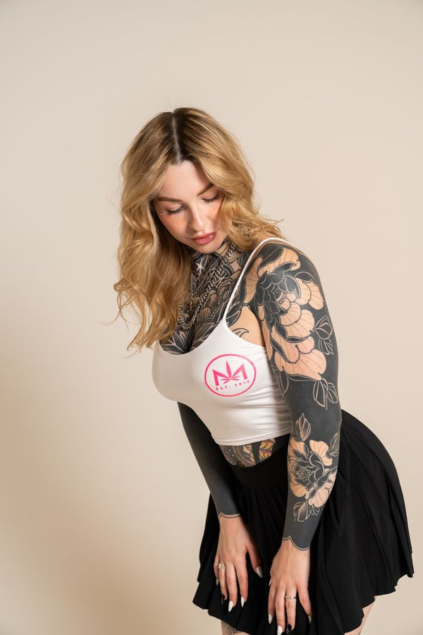 Dime Piece Tank Top Pink Logo
