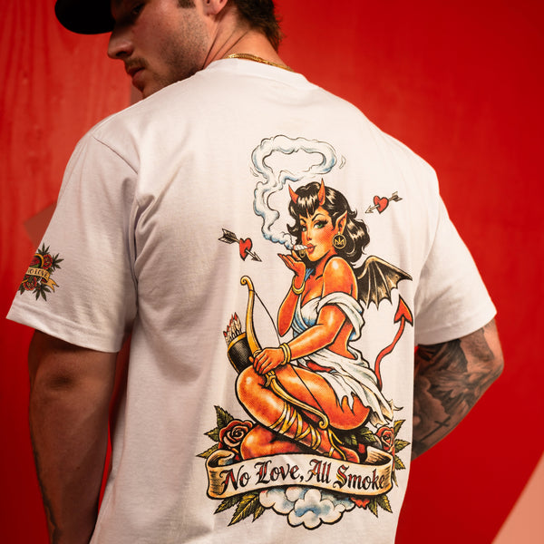 NO LOVE X ALL SMOKE MENS TEE