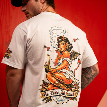 NO LOVE X ALL SMOKE MENS TEE