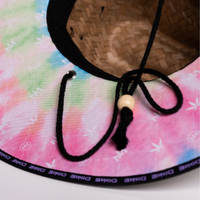 Lifeguard Hat - Straw Tie Dye