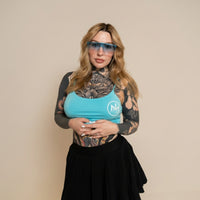 Aquamarine Shield Sunglasses