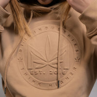 Embossed Leaf Logo Hoodie