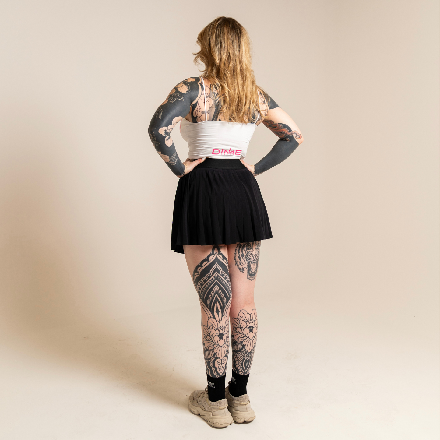 Dime Piece Tank Top Pink Logo