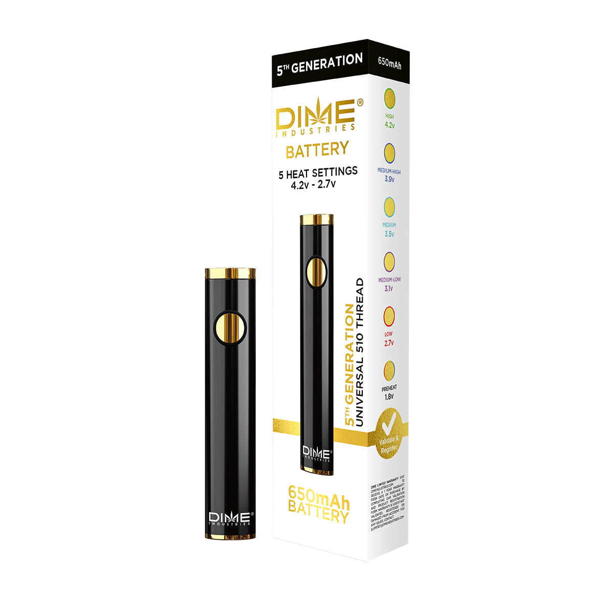 Dime Industries 5th Gen. Battery