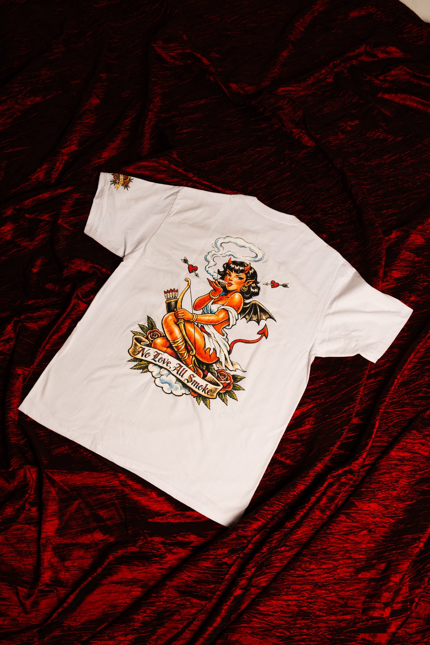 NO LOVE X ALL SMOKE MENS TEE