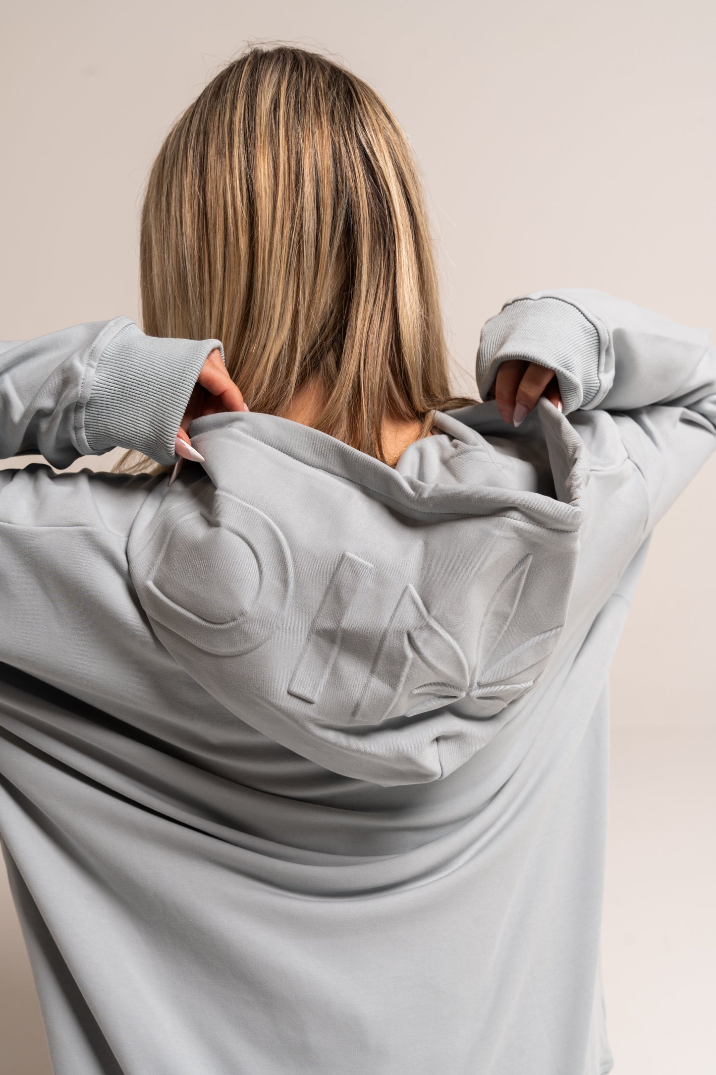 Embossed Leaf Logo Hoodie