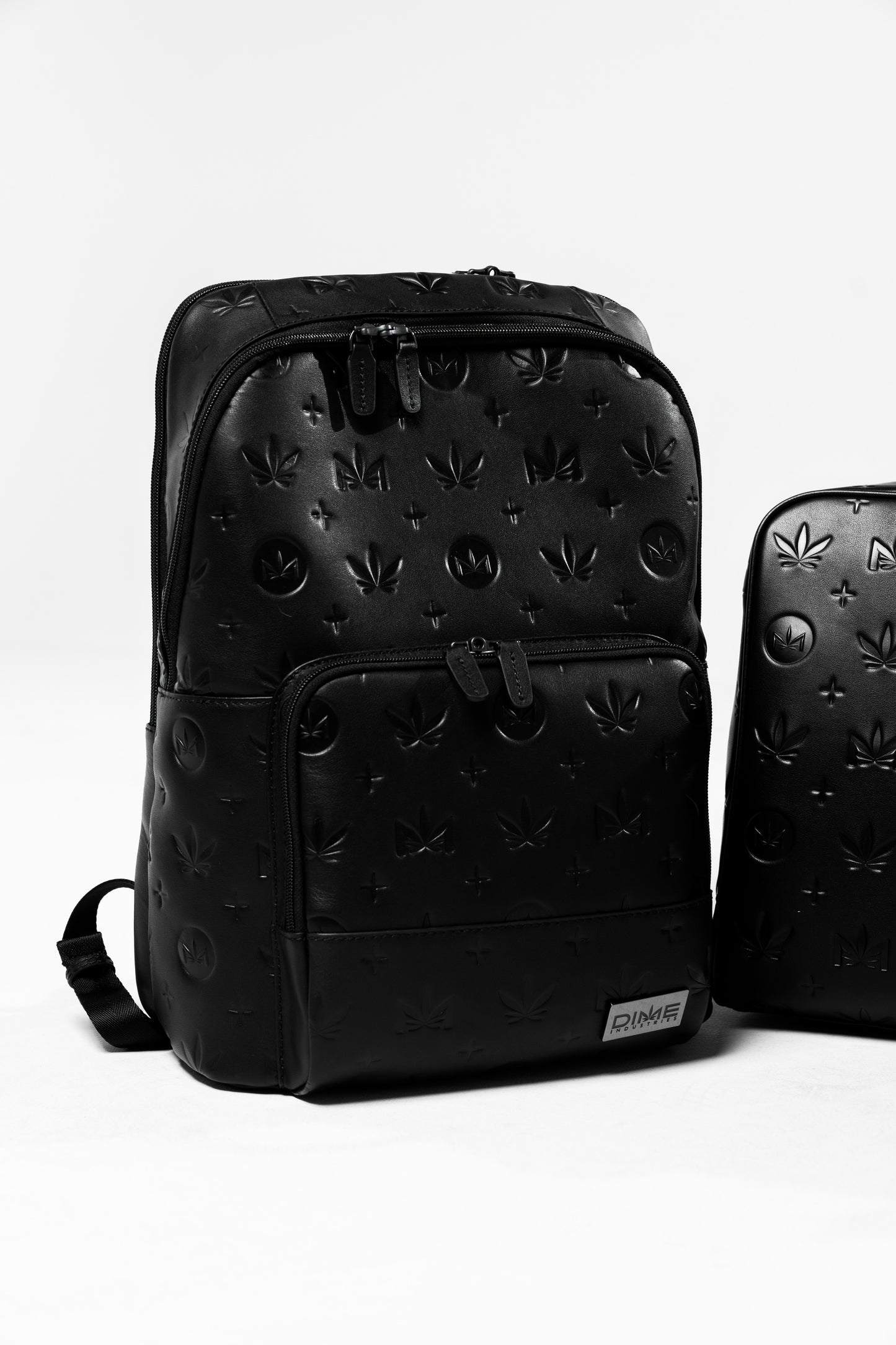 Gunmetal Monogram Leather Backpack