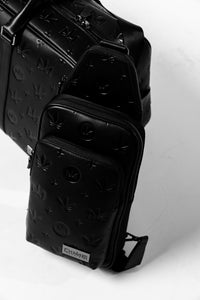 Gunmetal Monogram Leather Crossbody