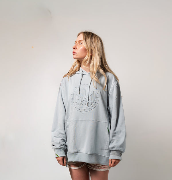 Embossed Leaf Logo Hoodie
