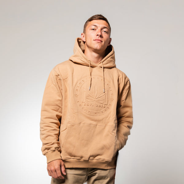 Embossed Leaf Logo Hoodie