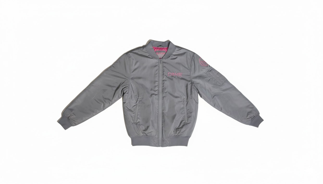 DIME Bomber Jacket – Black Zip-Up Streetwear Jacket – Dime Merch DIME Bomber Jacket – Black Zip-Up Streetwear Jacket – Dime Merch