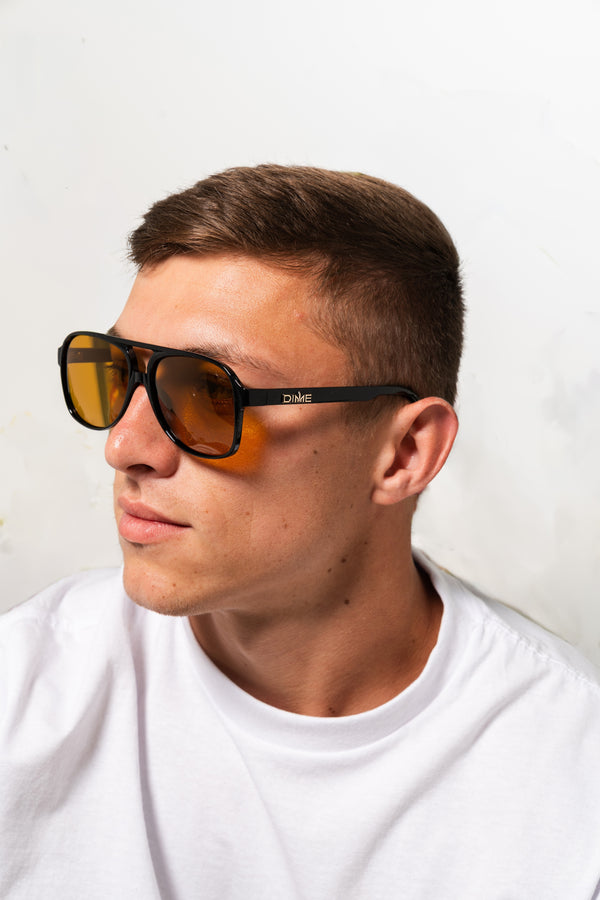 Aviators - Black & Gold Lenses