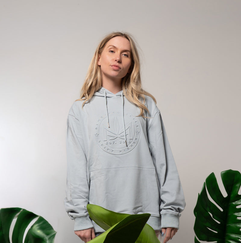 Embossed Leaf Logo Hoodie