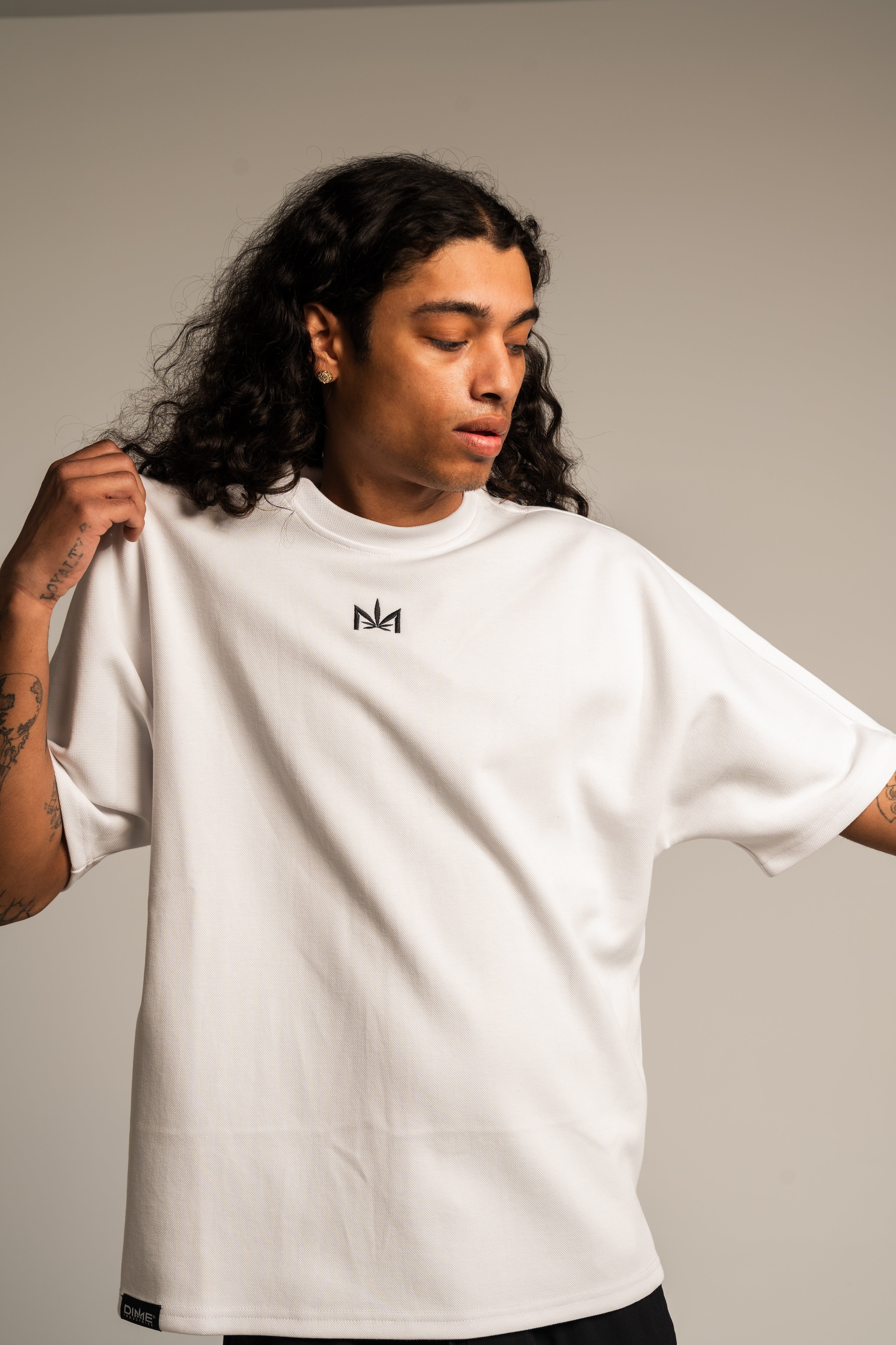 Oversized M Tee: Woven Boxy Heavyweight Drop-Shoulder Shirt | Dime