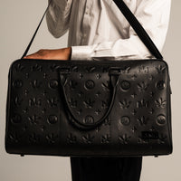 Gunmetal Monogram Leather Duffle Bag