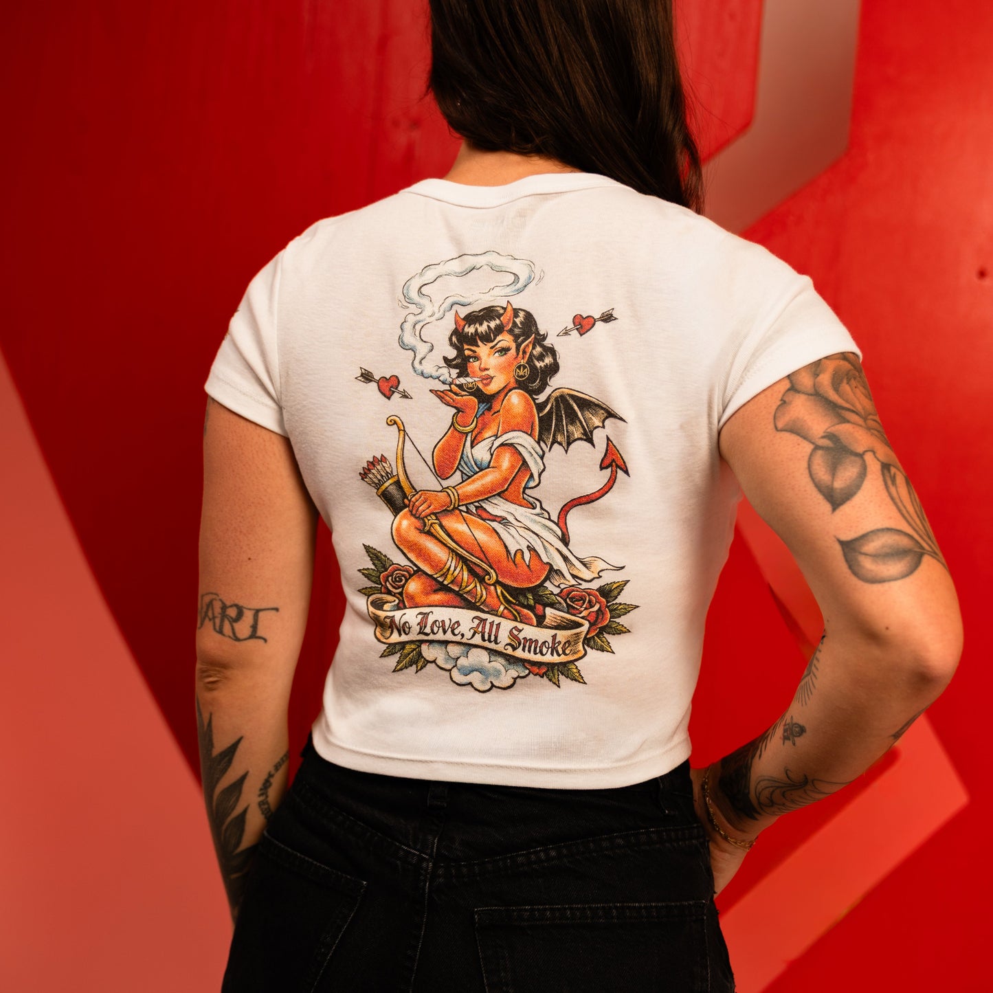 NO LOVE X ALL SMOKE BABY CROP