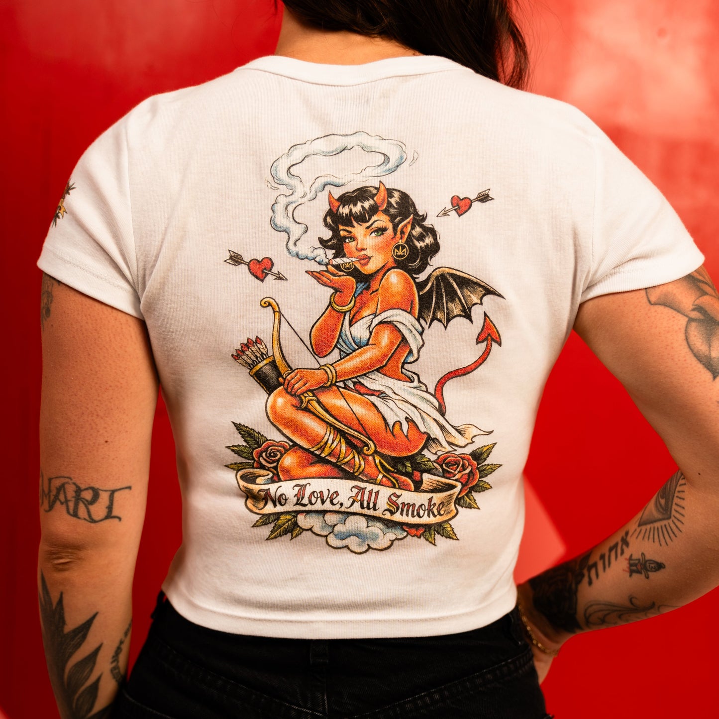 NO LOVE X ALL SMOKE BABY CROP