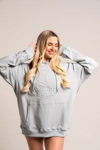 Embossed Leaf Logo Hoodie