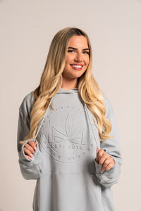 Embossed Leaf Logo Hoodie
