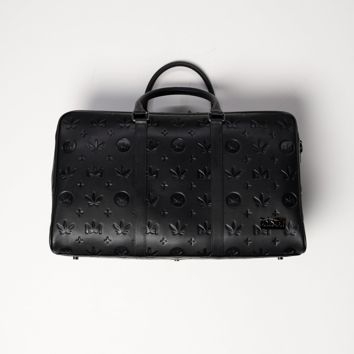 Gunmetal Monogram Leather Duffle Bag