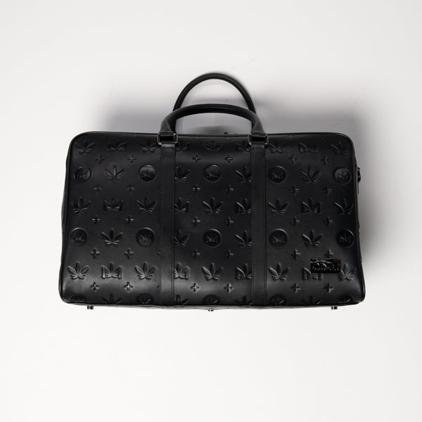 Gunmetal Monogram Leather Duffle Bag