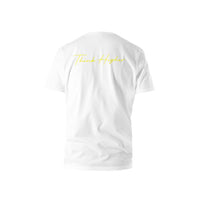 T-shirt - 'Think Higher' - Yellow